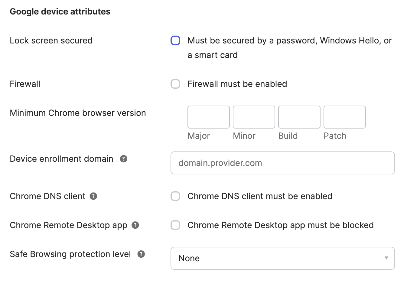 Chrome Device Attribute Provider - Google 1